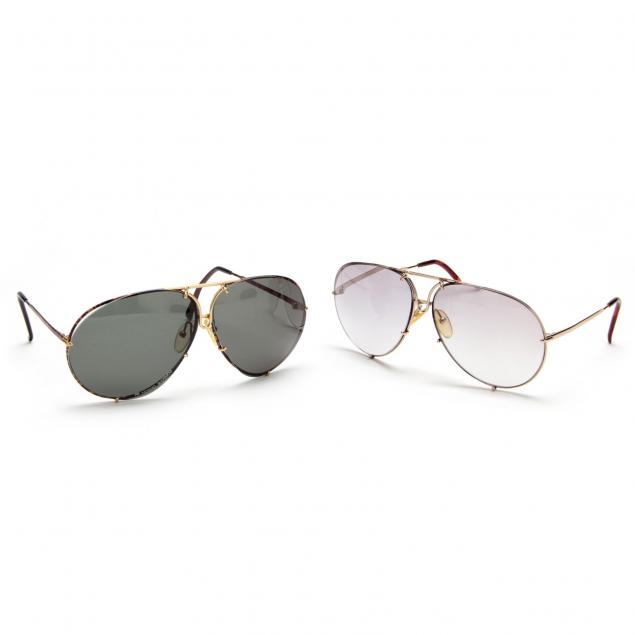 two-pair-vintage-porsche-carrera-sunglasses