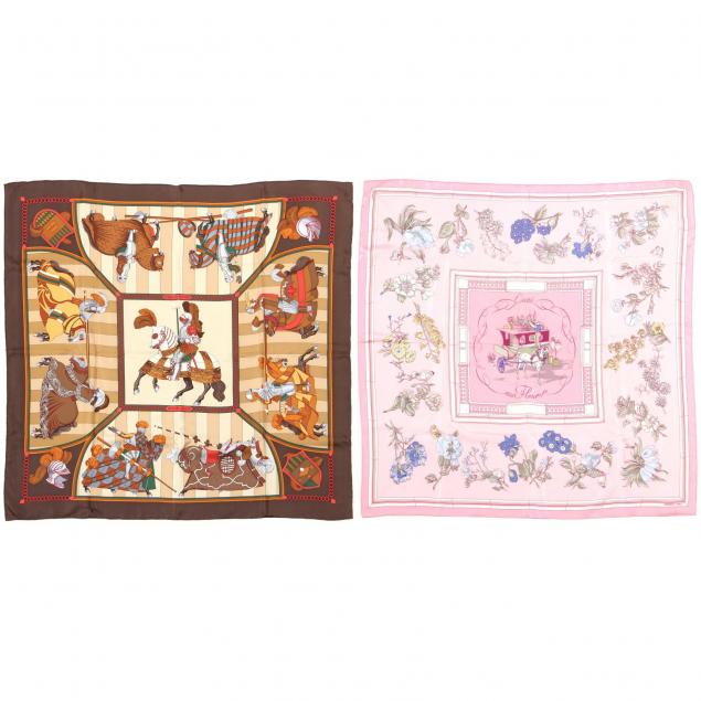 two-vintage-silk-scarves-hermes