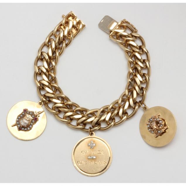 heavy-14kt-gold-charm-bracelet