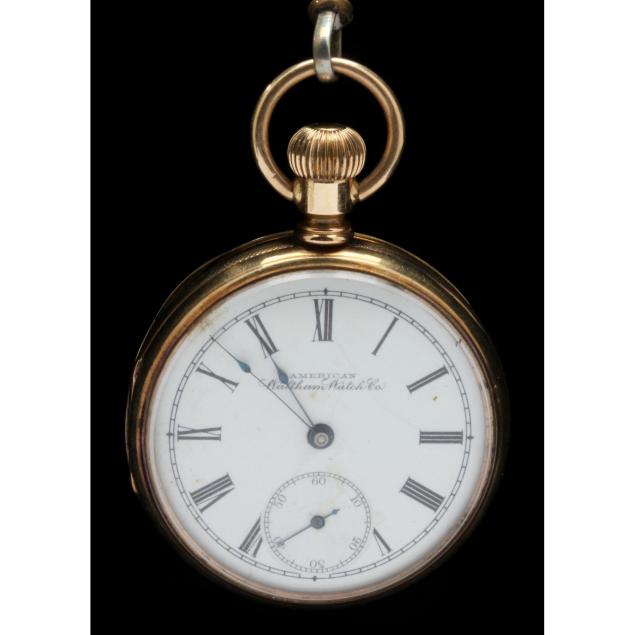 gent-s-pocket-watch-and-rose-gold-chain-waltham