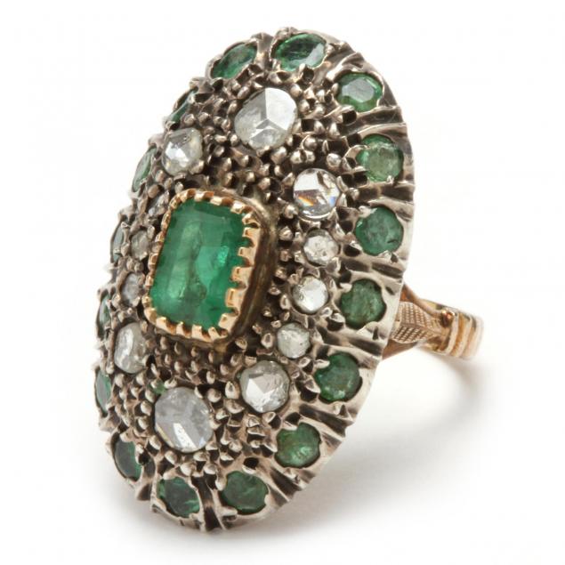 antique-emerald-and-diamond-ring