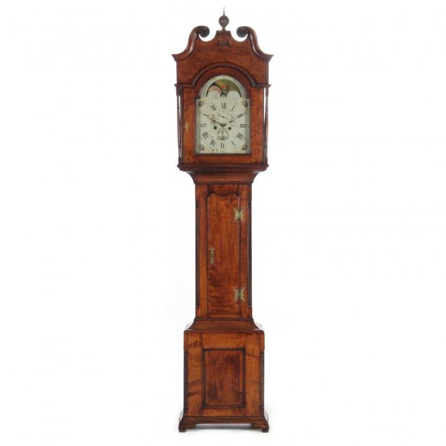 bucks-county-pa-chippendale-tall-case-clock