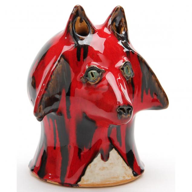 nc-folk-pottery-billy-ray-hussey-fox-d