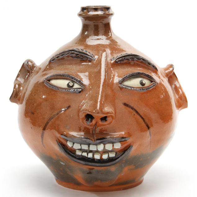 nc-folk-pottery-billy-ray-hussey-face-jug