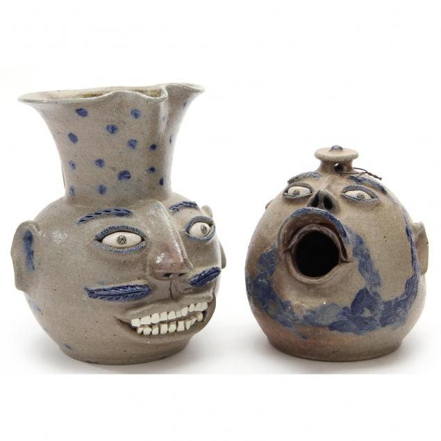 nc-folk-pottery-billy-ray-hussey-face-jugs