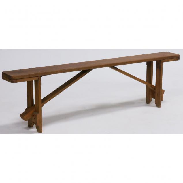 unusual-antique-folding-bench