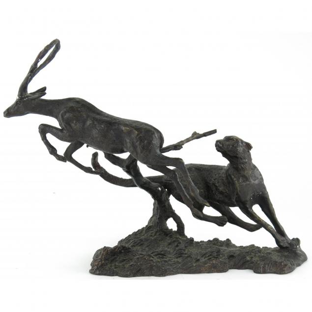 african-bronze-sculpture-of-gazelle-and-cheetah