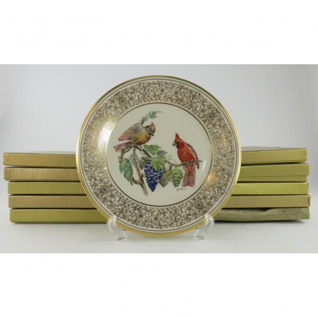 twelve-lenox-boehm-bird-plates