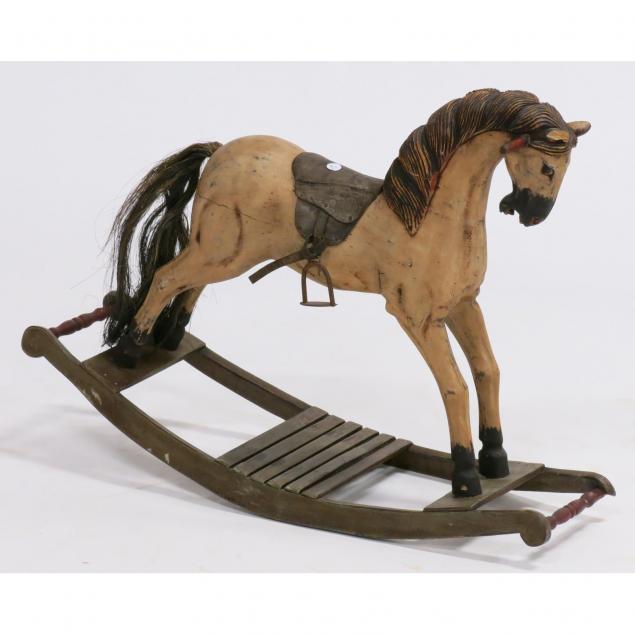 carved-wood-rocking-horse