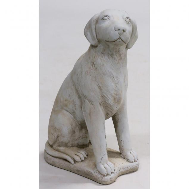 garden-statue-of-a-dog