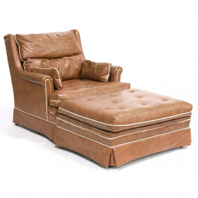 schoonbeck-co-faux-leather-chair-and-ottoman
