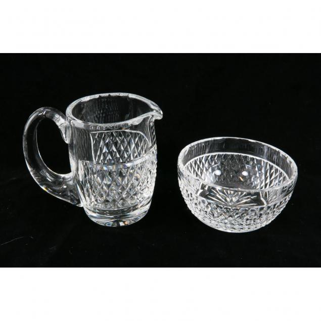 waterford-crystal-creamer-and-sugar