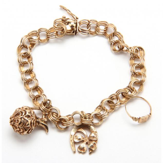 10kt-gold-charm-bracelet
