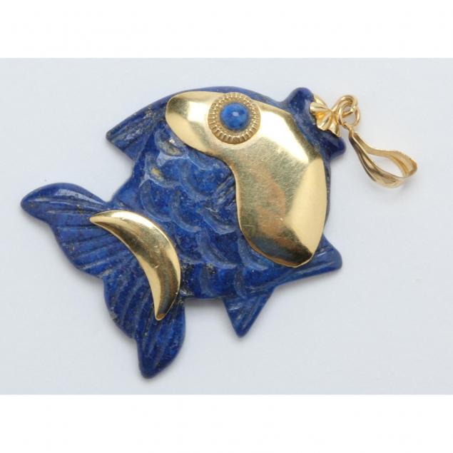 gold-and-lapis-carved-pendant