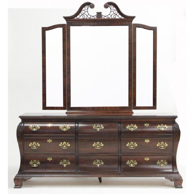 century-long-mahogany-dresser-with-mirror
