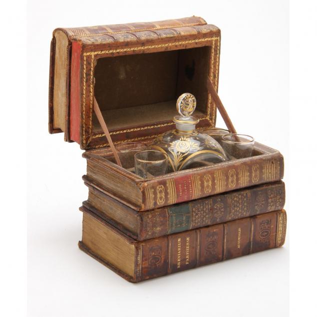 faux-book-stack-decanter-set