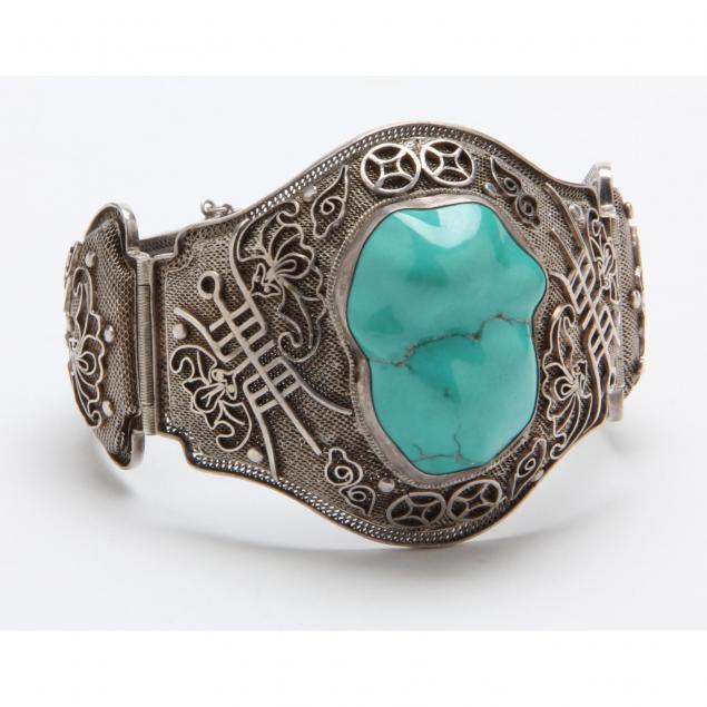 chinese-silver-and-turquoise-cuff-bracelet