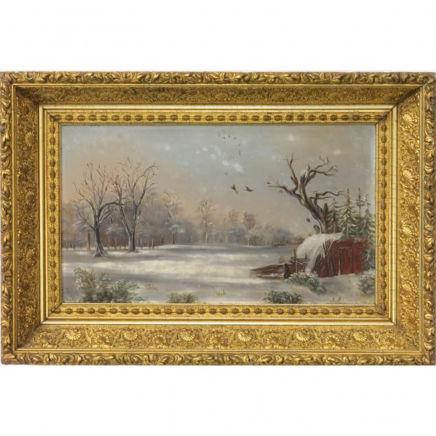 american-school-winter-landscape-painting