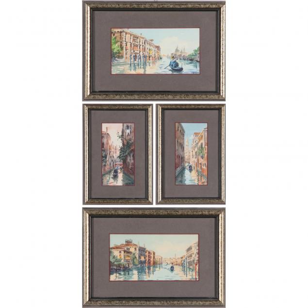 suite-of-four-venetian-school-watercolor-paintings