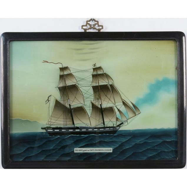 chinese-reverse-painting-on-glass-german-schooner