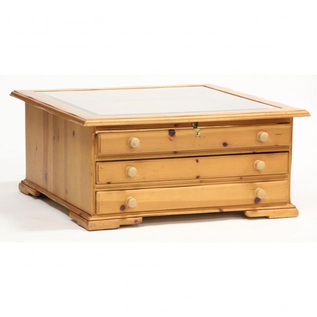 large-pine-display-cabinet-coffee-table