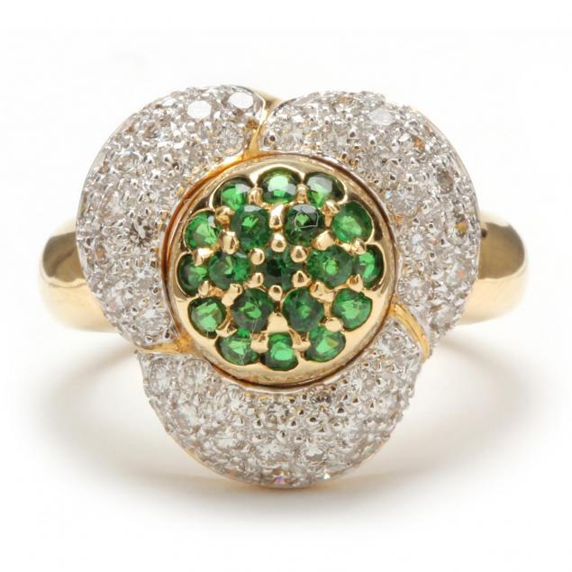 18kt-diamond-and-tsavorite-ring