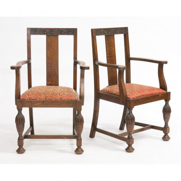 pair-of-english-oak-pub-arm-chairs