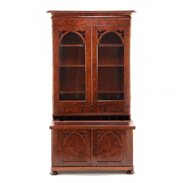 american-late-classical-transitional-secretary-bookcase