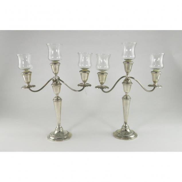 pair-of-weighted-sterling-silver-three-light-candelabra