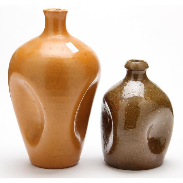 2-nc-pottery-pinch-bottles