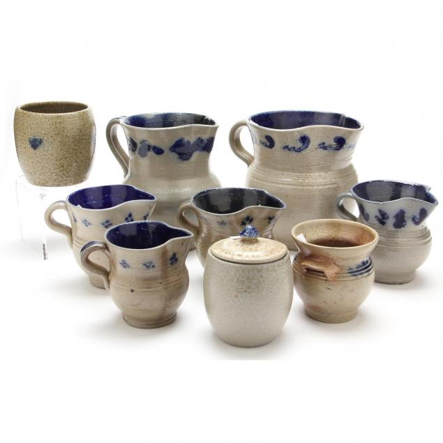 group-of-jugtown-pottery