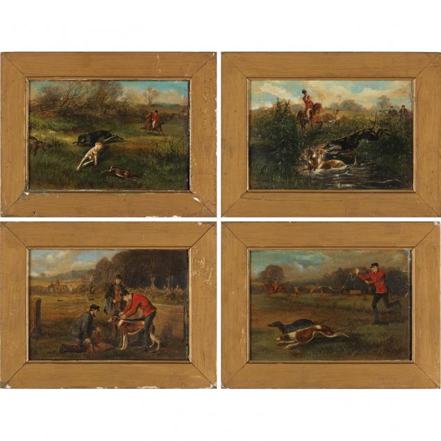 english-school-hand-colored-hunt-prints-19th-century