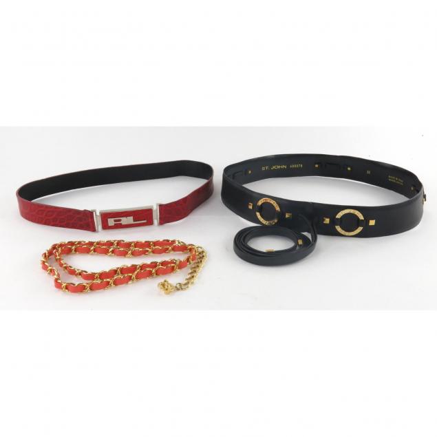 group-of-three-designer-belts