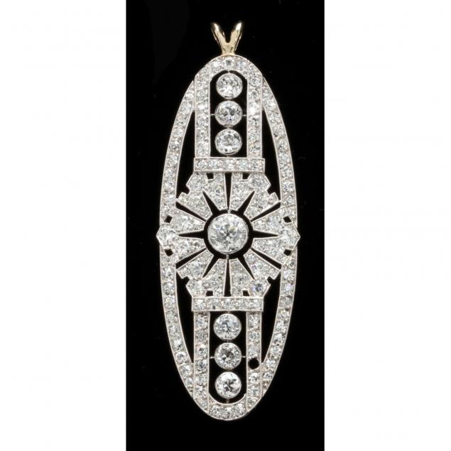 art-deco-platinum-diamond-pendant