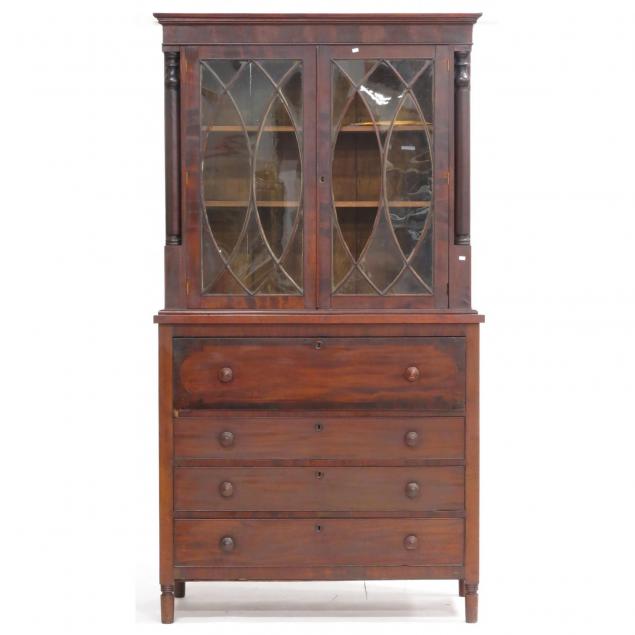 american-classical-secretary-bookcase