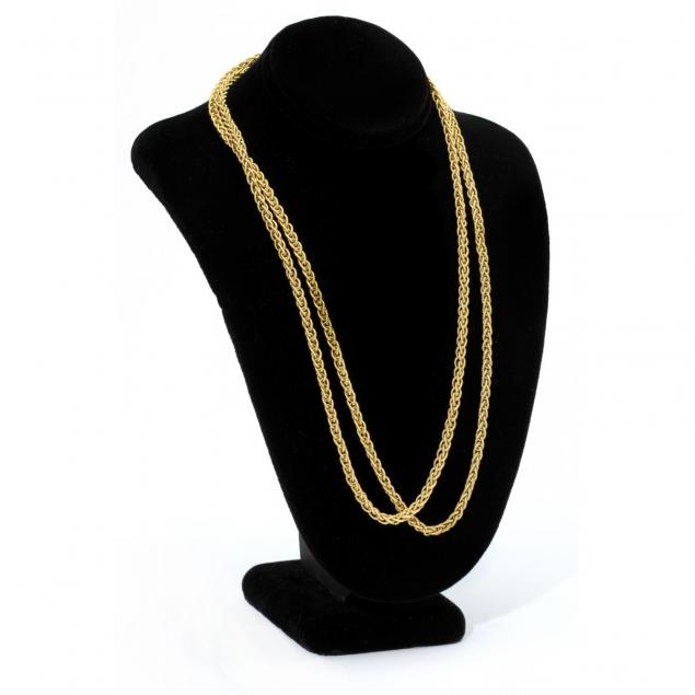 18kt-gold-fancy-link-necklace-italy