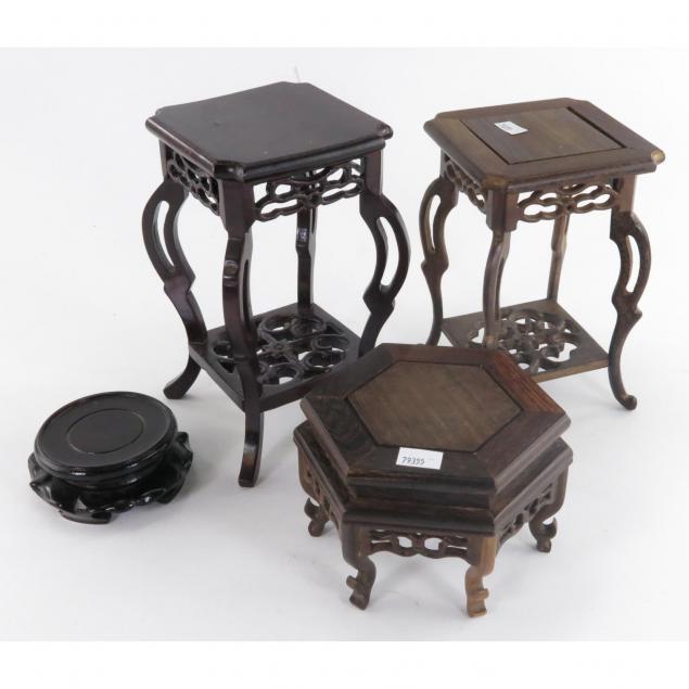 group-of-chinese-hardwood-stands