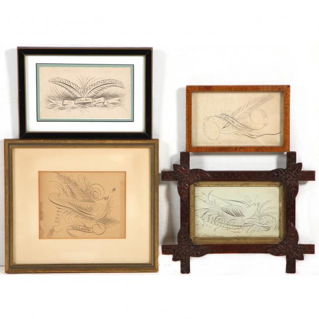 4-early-american-calligraphy-ink-drawings