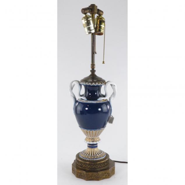 early-continental-porcelain-table-lamp
