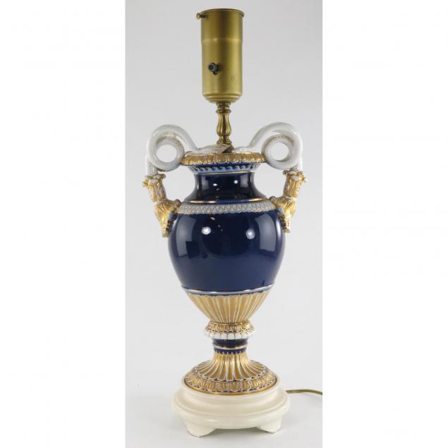 early-continental-porcelain-table-lamp
