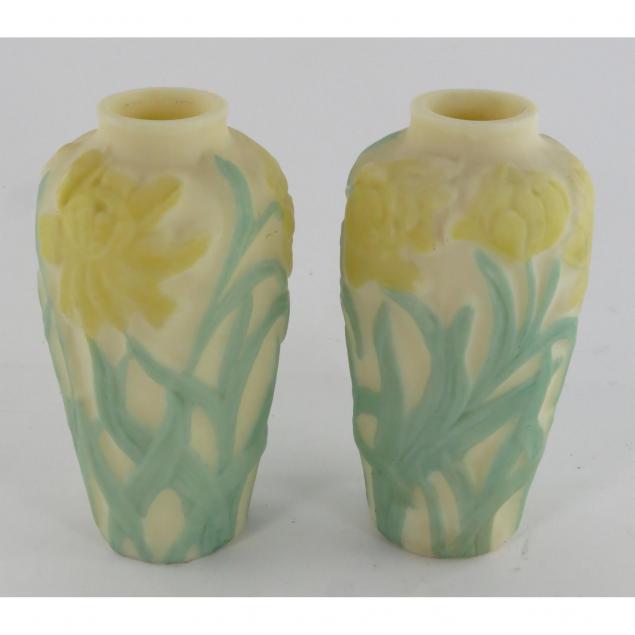 pair-of-consolidated-glass-vases