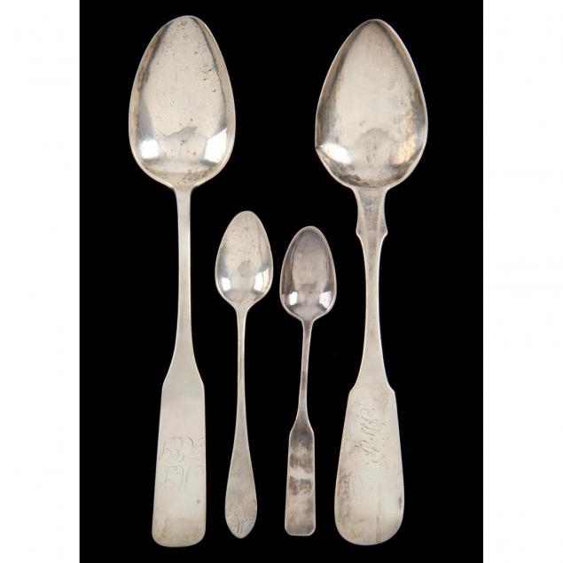 four-nc-coin-silver-spoons