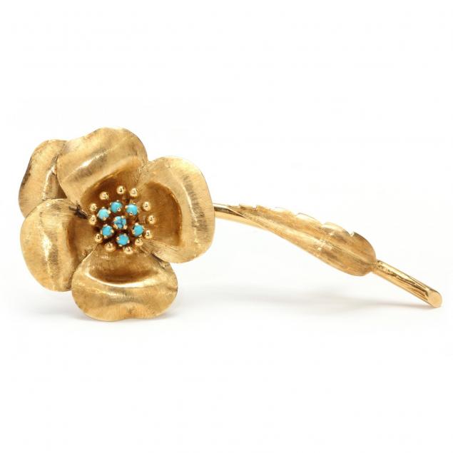 18kt-gold-and-turquoise-flower-brooch-birk