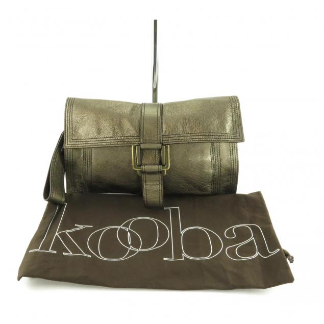 kooba-bronze-leather-bag