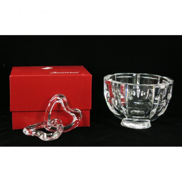 baccarat-crystal-interlocking-hearts-and-orrefors-crystal-bowl