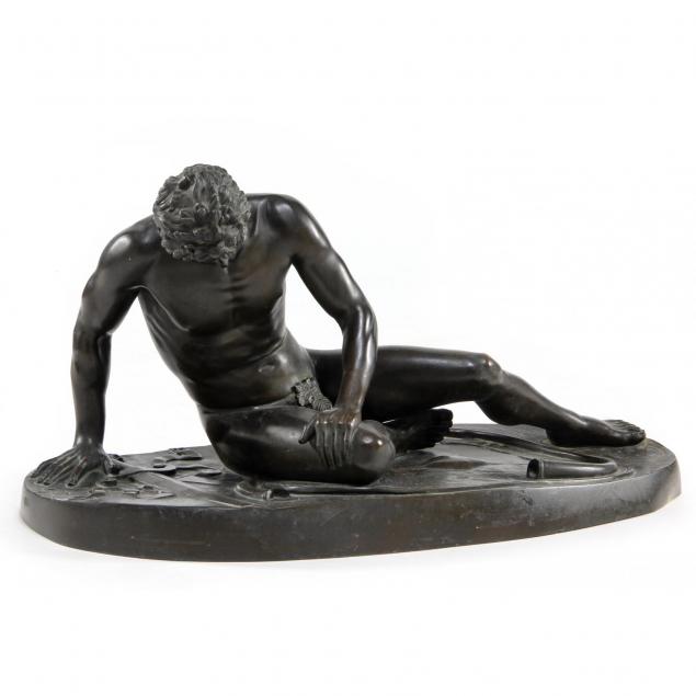 the-dying-gaul-patinated-bronze-sculpture