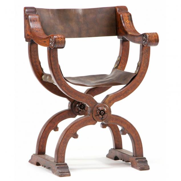 continental-inlaid-savonarola-chair
