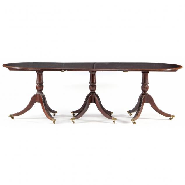 federal-style-triple-pedestal-dining-table