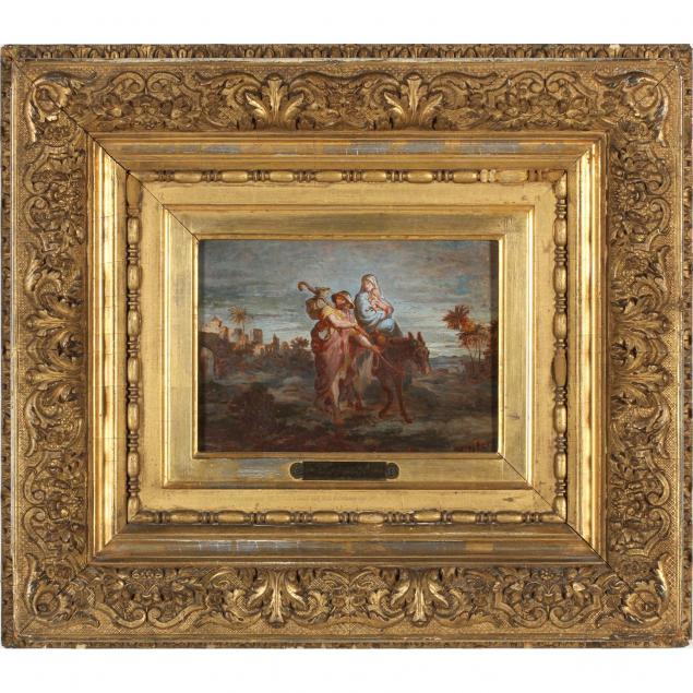 ernst-pessler-german-1838-1900-flight-out-of-egypt