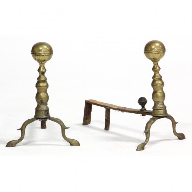 pair-of-brass-andirons